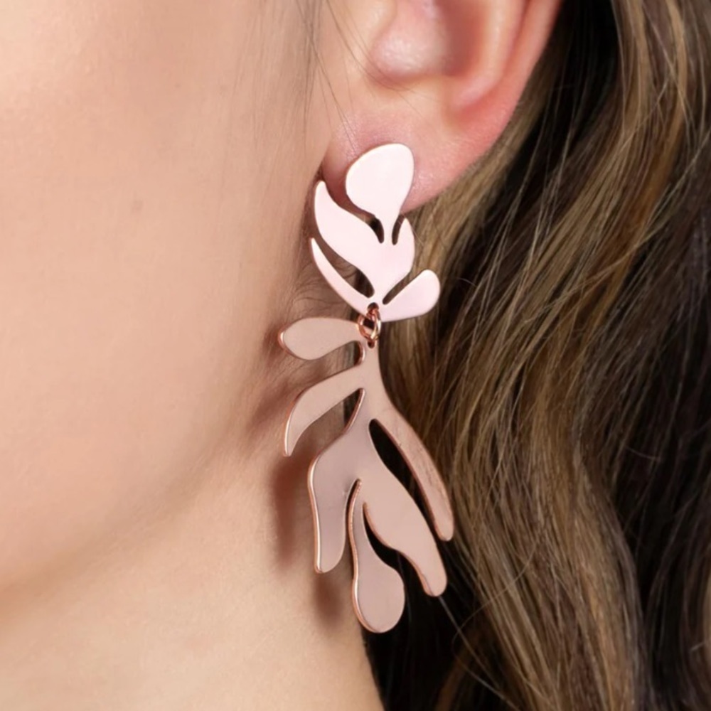Paparazzi Jewelry - Palm Picnic Copper Earrings